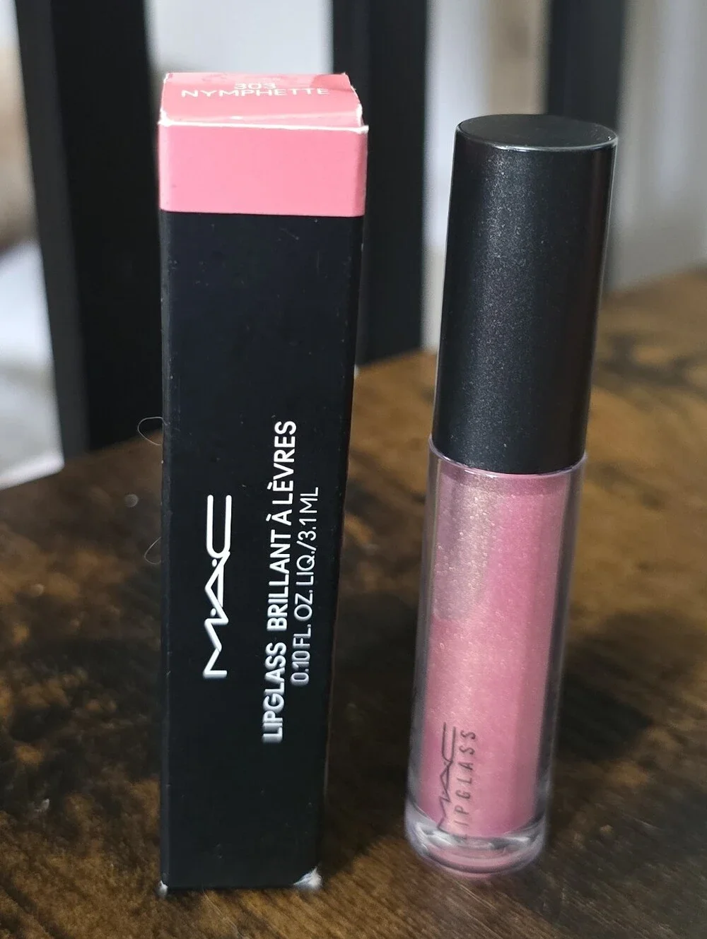 MAC Cosmetics Lipglass High Shine Lip Gloss — Nymphette Pink